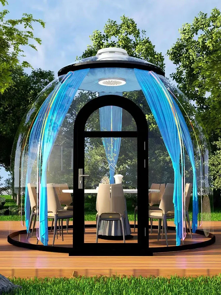 Transparent PC Starry Sky Room Bubble House Outdoor Space Cabin Scenic Area Campsite Tent Coffee Restaurant Homestay