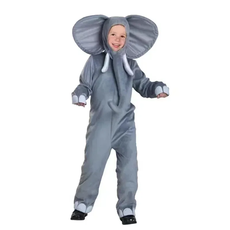 LQ2023Neue Elefanten Cosplay Für Kinder Erwachsene Rosa Grau Tiere Halloween Kostüme Purim Karneval Leistung Zeigen Rolle Spielen