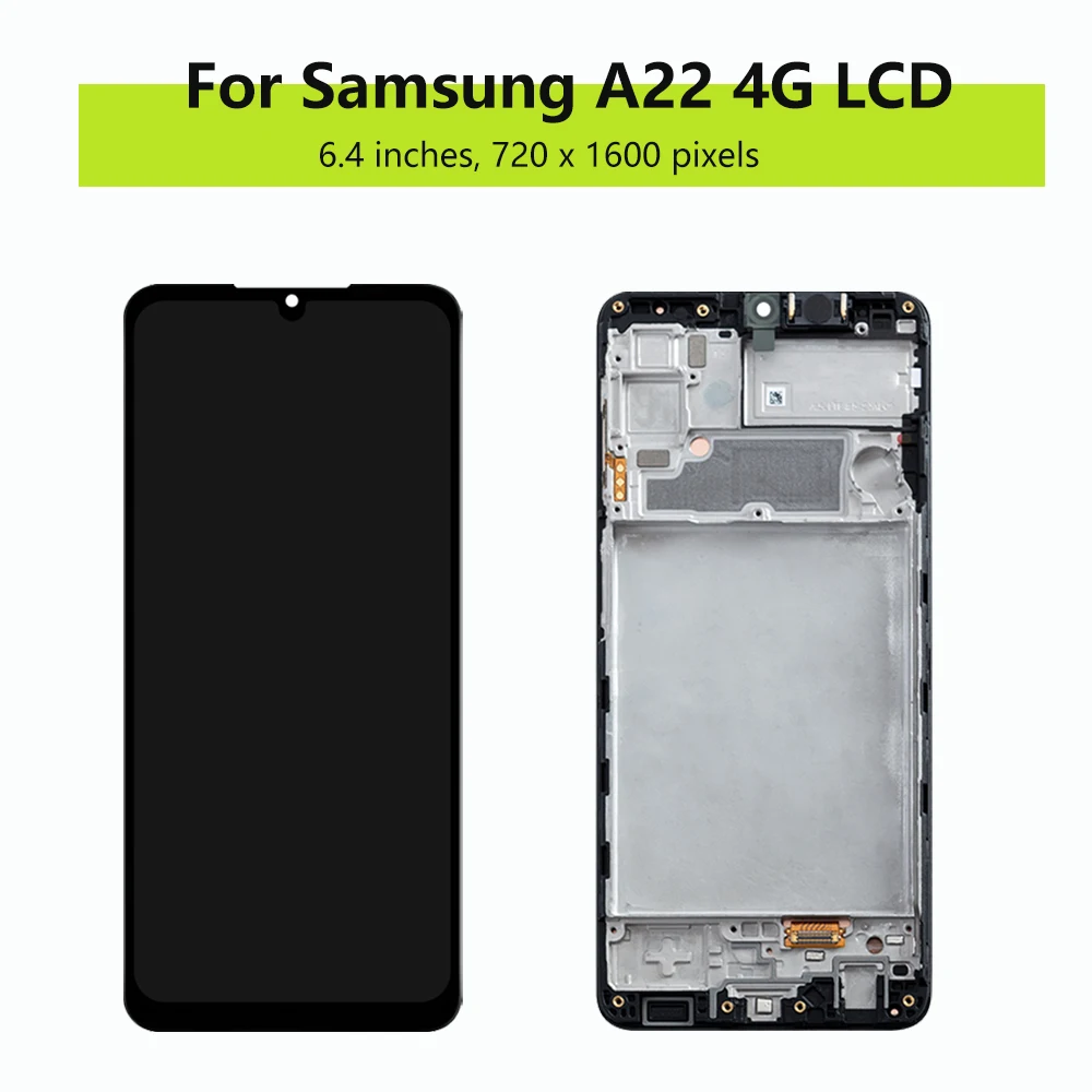 AMOLED For Samsung Galaxy A22 SM-A225F LCD Display Touch Screen Digitizer for Samsung A22 SM-A225F/DS SM-A225M SM-A225M/DS