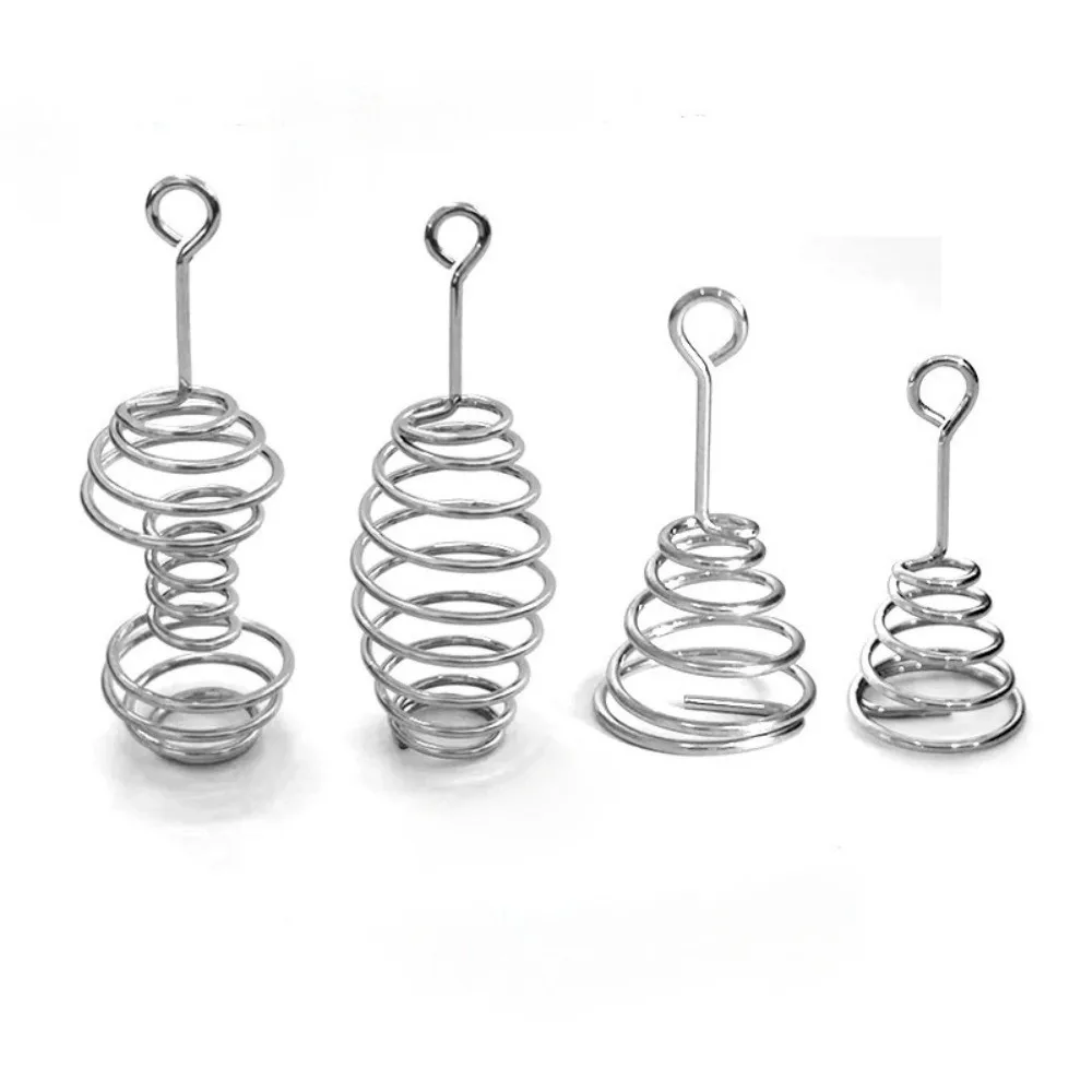 100pcs Gold Plated Fishing Spring Hook 100PCS Per Bag Barbed Design Explosion Fishing Hook Spring Action Lure Rig Design