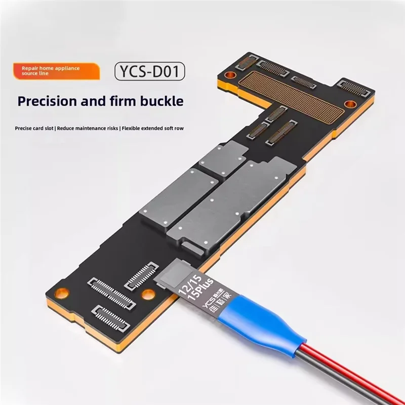 AEF7-YCS D01 Charging Boot DC Power Detection Line For Iphone 6 To 16 Pro Max Battery Clip Motherboard Test Boot Cable Tool