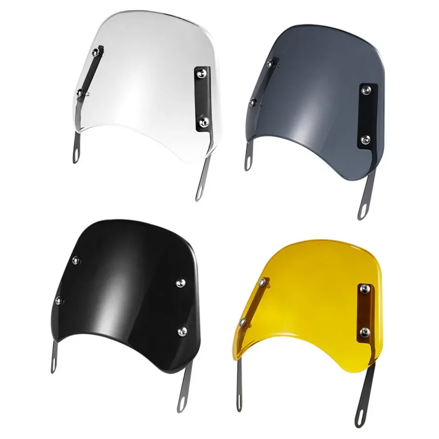 

Universal Cafe Race Motorcycle Wind Deflectors ABS For SUZUKI YAMAHA HONDA KAWASAKI Vintage Tuning Accessories Windscreens