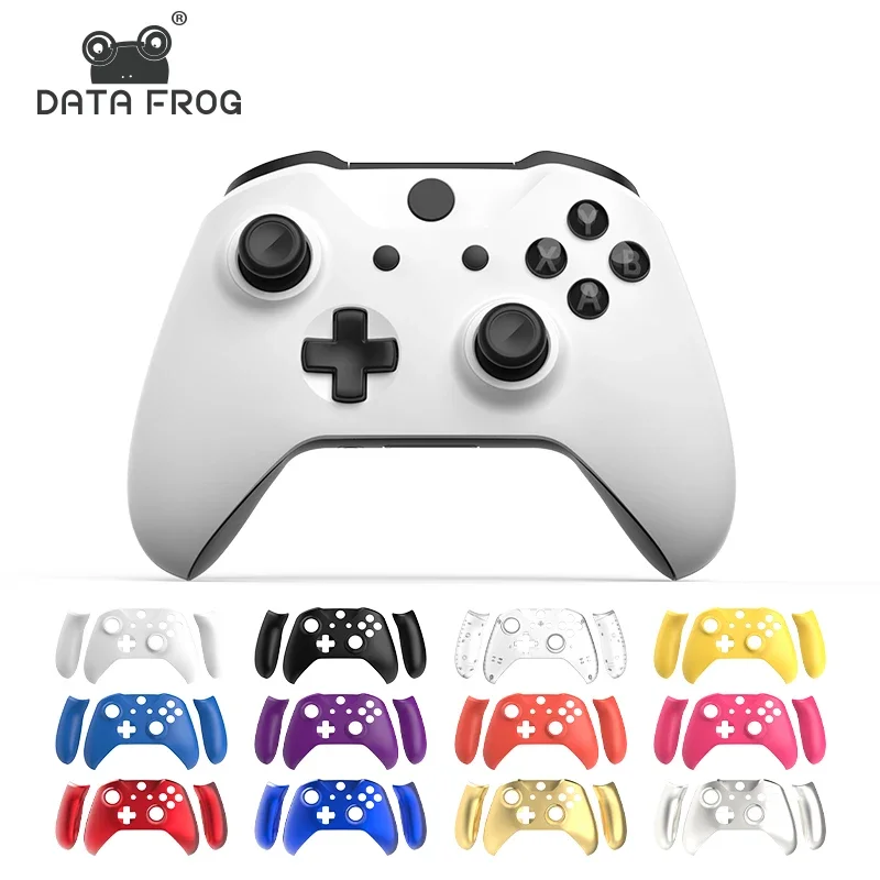 DATA FROG Custom DIY Housing Shell with Grips - Replacement Mod Kit for Xbox One S Controller Accessories
