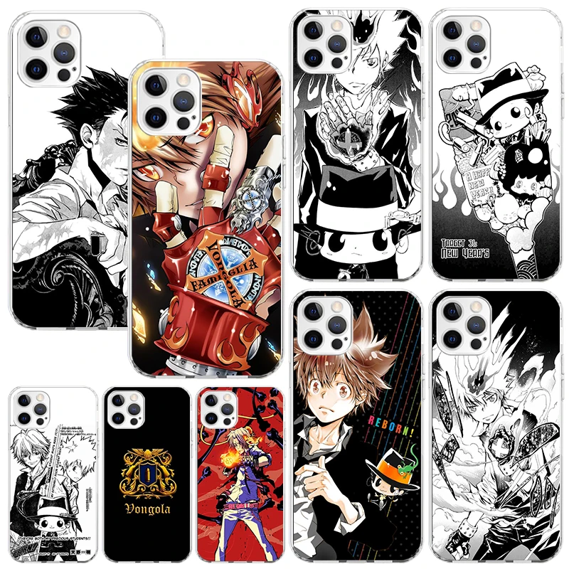 Katekyo Hitman Reborn Phone Case For Iphone 16 15 14 13 Pro Max 12 Mini 11 X Xr Xs 7 Plus 8 + Se 2020 Art Fundas Back Cover