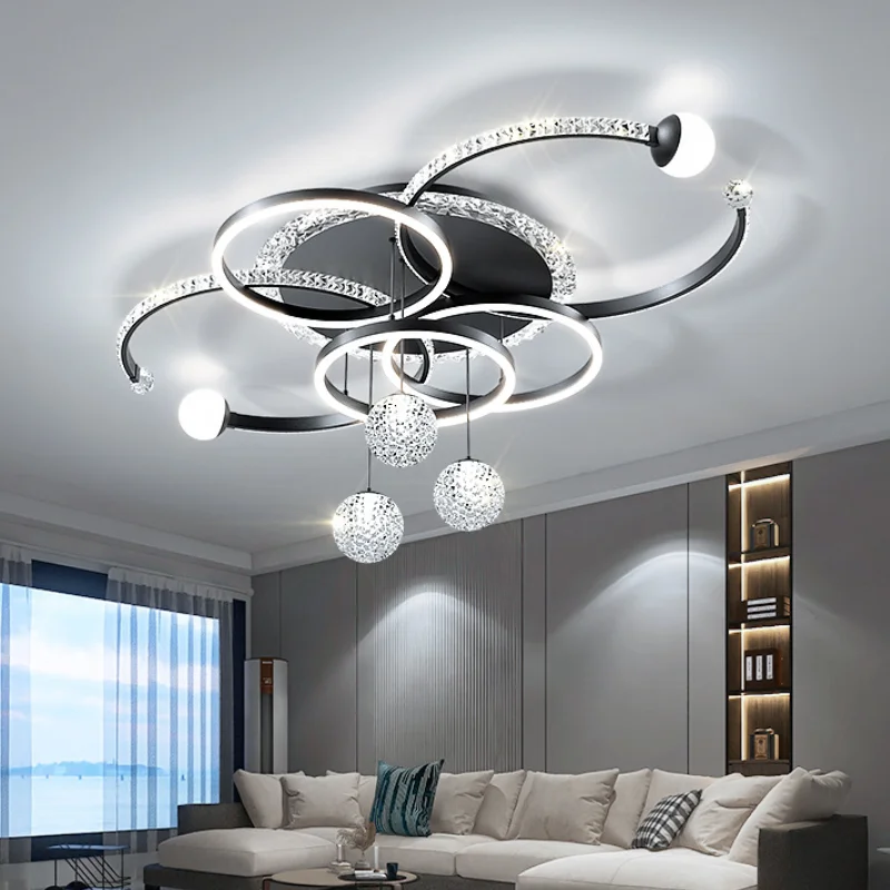 Modern LED Ceiling Light for Living Room Decor Pendant Light Interior Decoration Ceiling Luxury Chandelier Restaurant Lamp Villa image 3