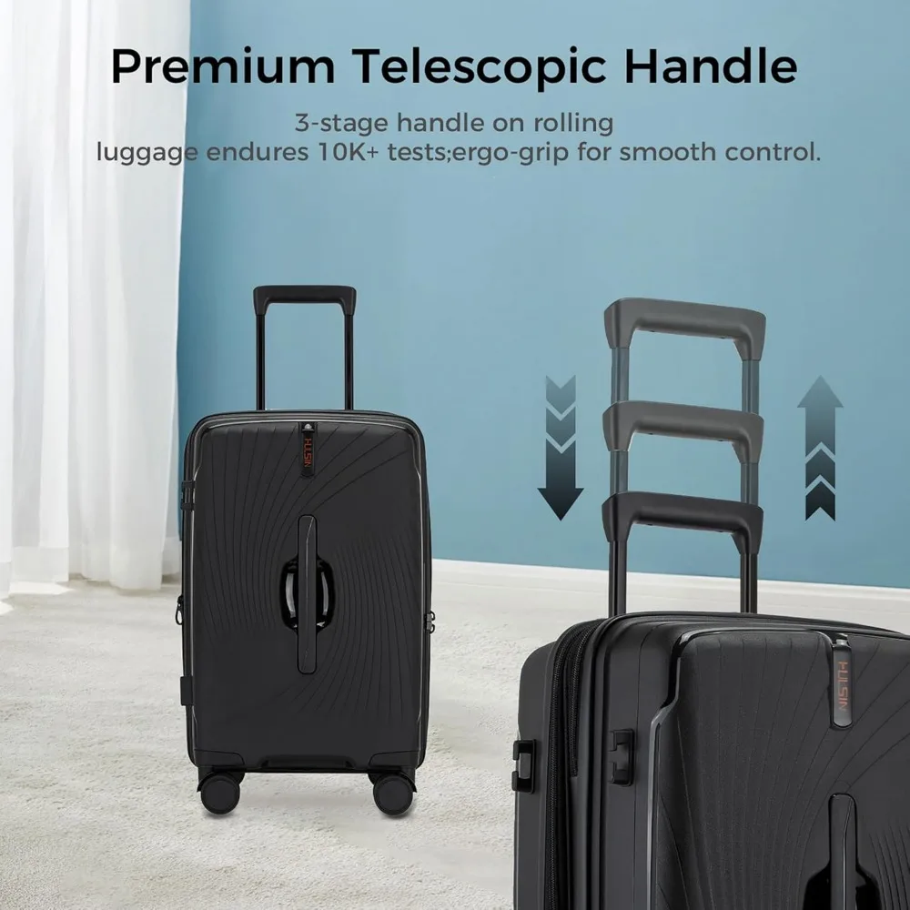 Lightweight Hardside Expandable Spinner Suitcase 20 Inch TSA Lock Airline Approved Travel Luggage 22x14x9 Inch