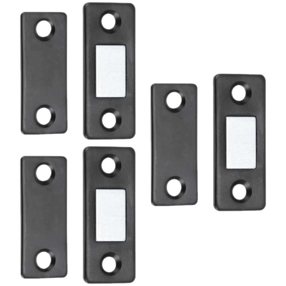 

Cabinet Magnets Punch-free Magnetic Sliding Door Wardrobe Snapper Ultra-thin Invisible (black) 3 Sets Drawer Catch Cupboard