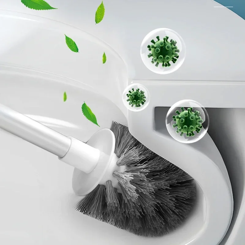 เครื่องใช้ในบ้าน ชุดแปรงขัดห้องน้ํา ห้องน้ํา ไม่มีมุมตาย แปรงทําความสะอาดในครัวเรือนด้ามยาว ผมนุ่ม แปรงขัดห้องน้ํา Magic To