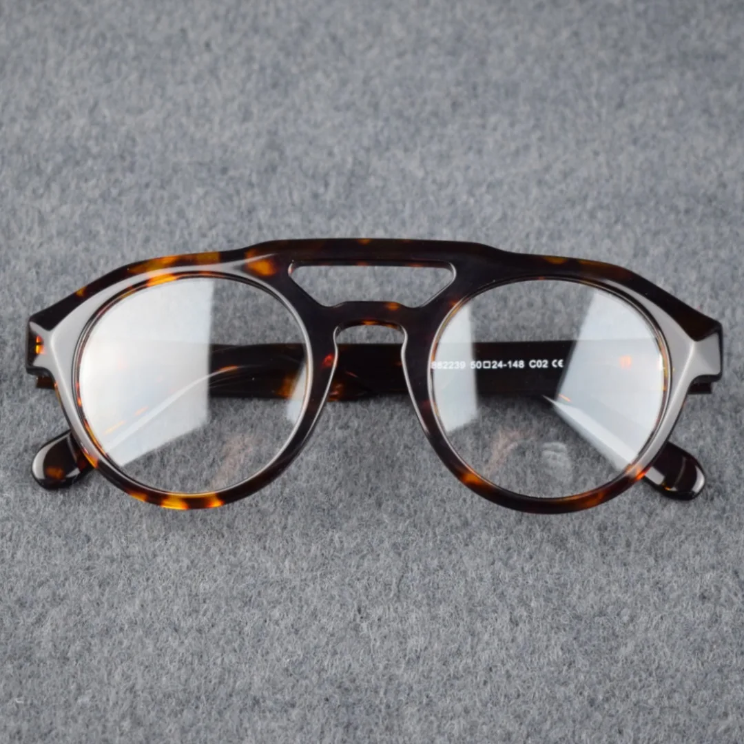 

Oval Anti Blue Light Reading Glasses Male Vintage Acetate Black Tortoise Clear Eyeglasses Frame Prescription Myopia Glasses Men