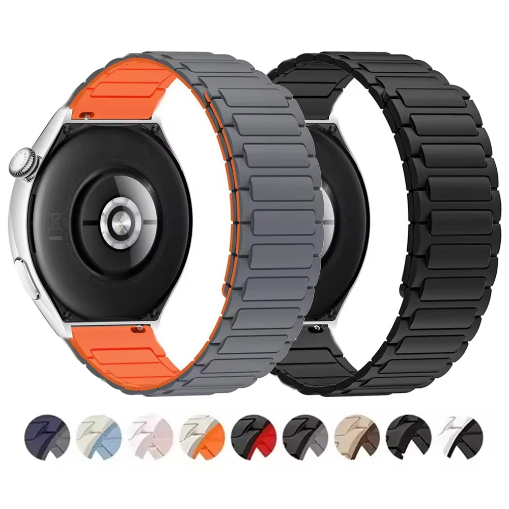 Bracelet magnétique en Silicone de 22mm, pour AMAZFIT BALANCE 2 3 Ultra BIP 6 5 UNITY, Amazfit Cheetah 2 Ultra/Active Max/GTR 4