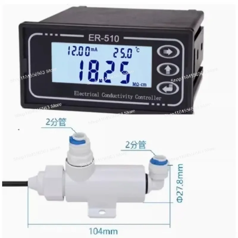 ER-510 High-Purity Water Mixed Bed EDI Equipment, High-Resistivity Ultra-Pure Water Generator for Industrial Use