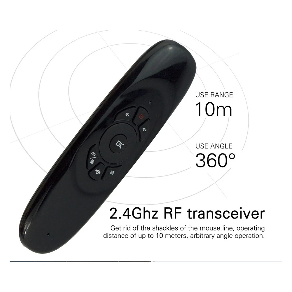 Miniteclado inalámbrico para Android TV Box/PC/TV Smart TV, 9,0G(C120), 8,1, 2,4