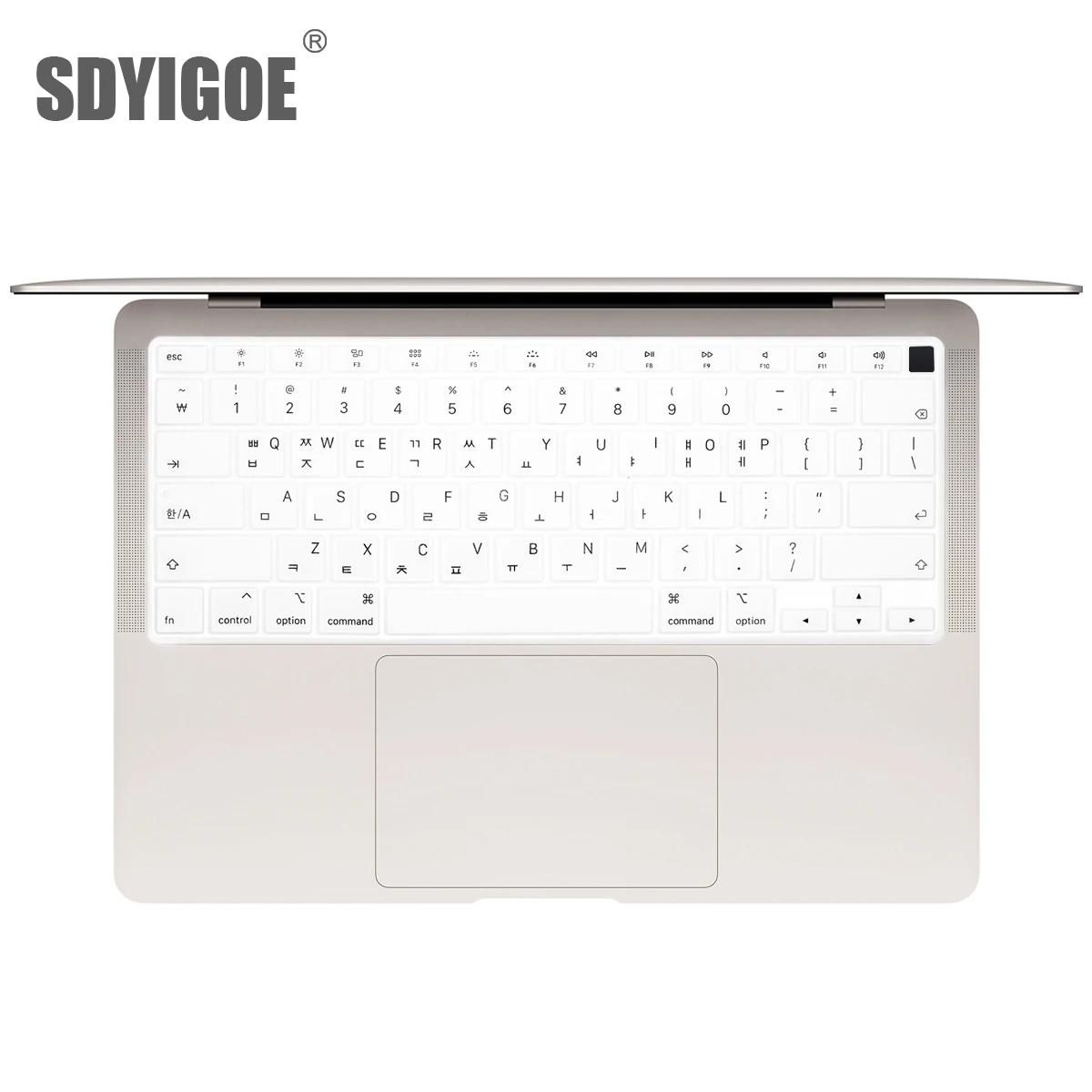 Protection de clavier en silicone pour Macbook Air 13 M1 2020 Touch ID A2337, disposition américaine, corée, A2179