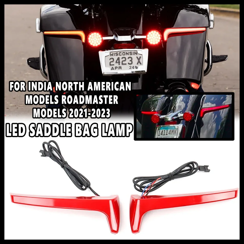 LED Saddle Bag Lights Turn Signal Lights New Motorcycle Accessories For India North American Models Roadmaster Models 2021-2023