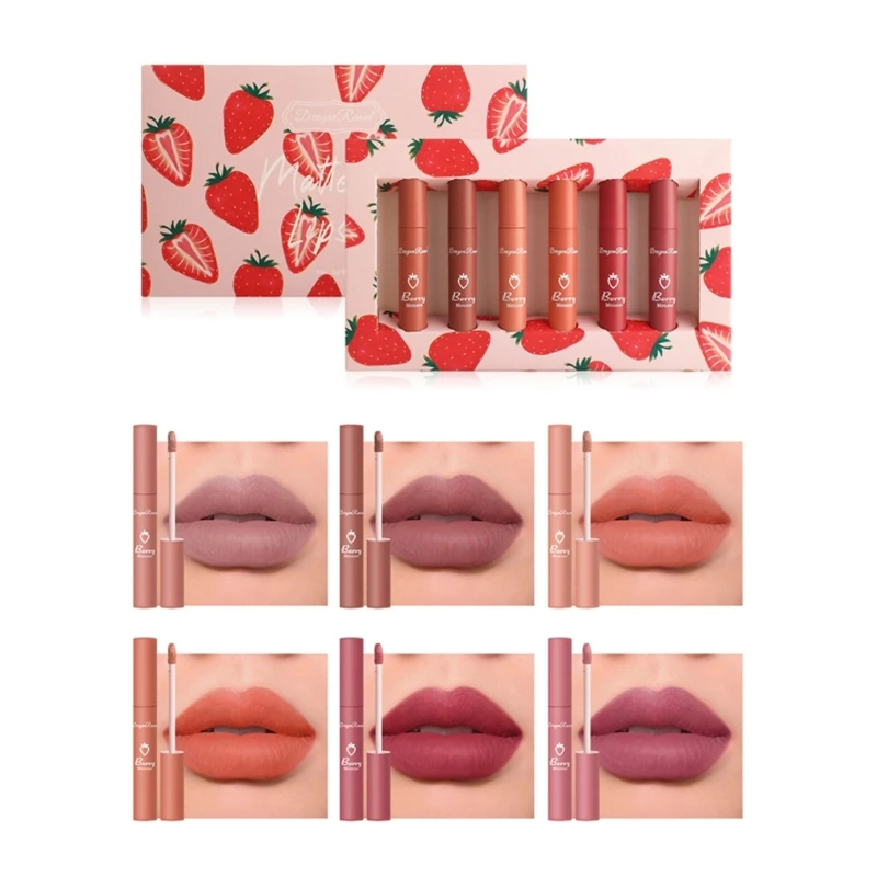 11UF 6 kleuren matte vloeibare lippenstift langdurige waterdichte lippen glans gladde collectie voor kantoor casual zomerfeest