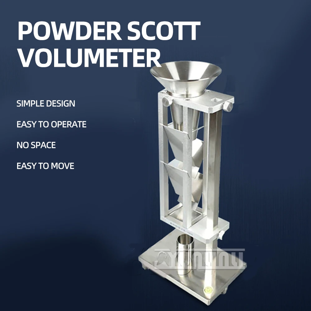 Scott volume meter metal chemical powder bulk density tester dust particle Scott national standard