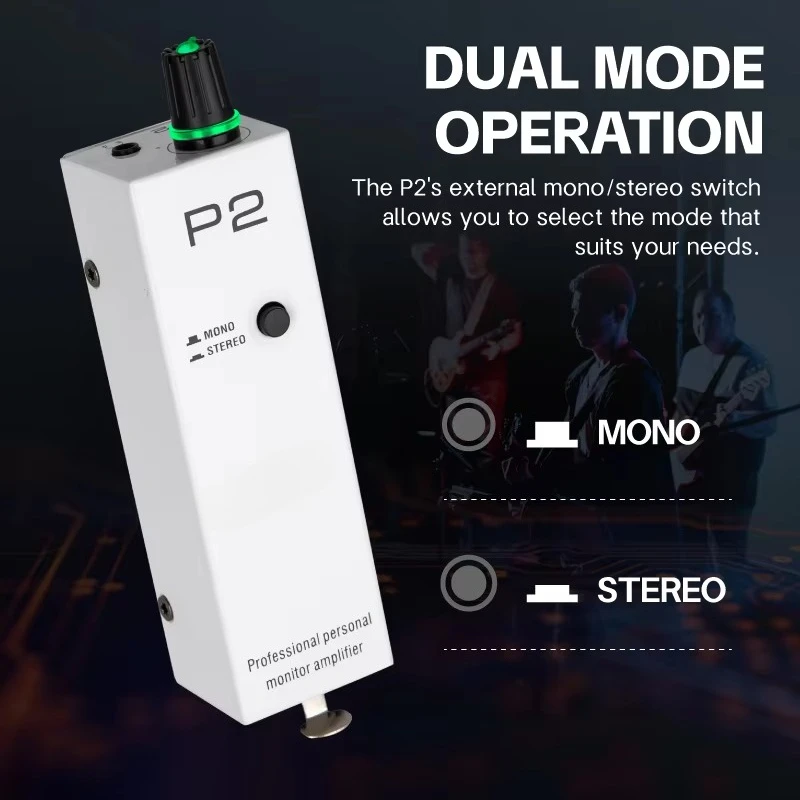 P2 Ultra Compact Active Battery Portable Metal Personal Monitoring Headphone Amplifier with XLR/TRS Input 3.5mm Output view 5