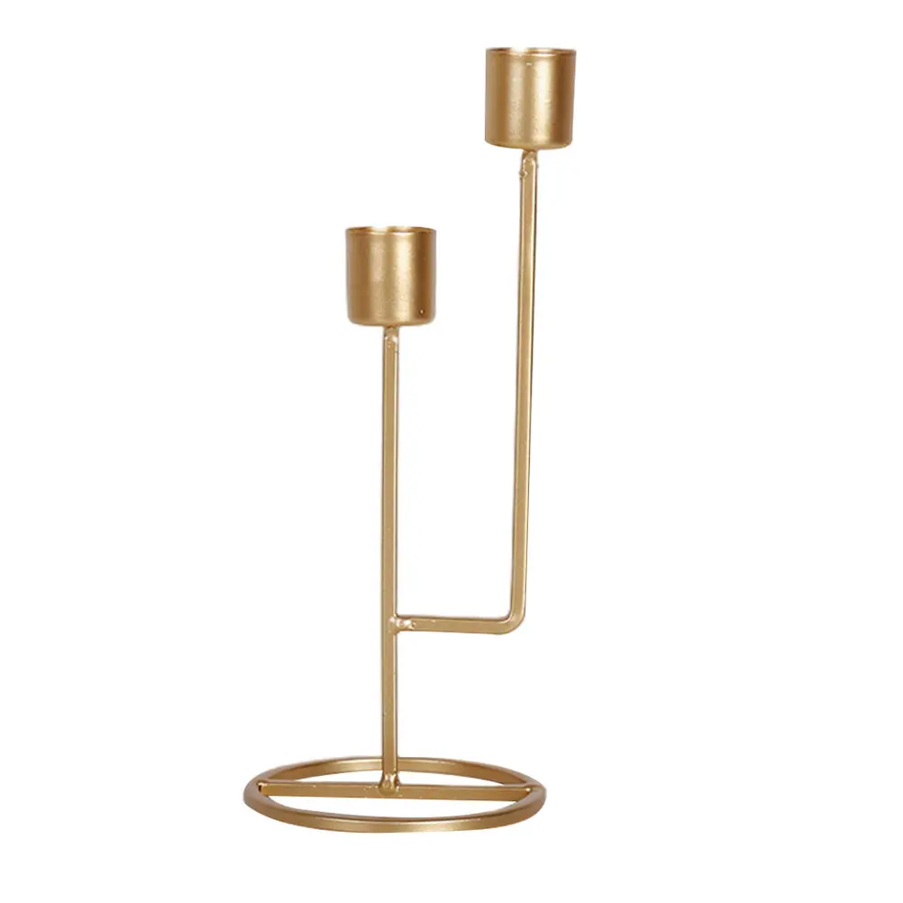 

Iron Holder Candlestick Holders Vintage Style Candleholder Wrought Handmade Frame Wedding Decor