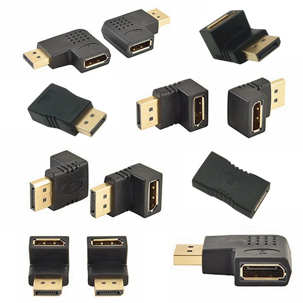 

Display Port Angled 90° DP 1.4 V DisplayPort Male to Female Extension 60HZ 8K Adapter