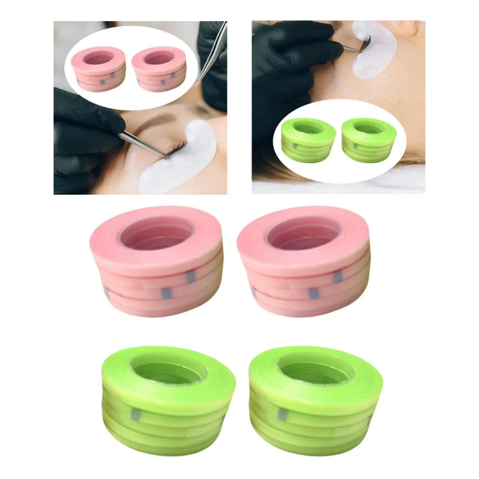 10x cinta de pestañas actividades tiras de amarre transpirables cinta de injerto de pestañas