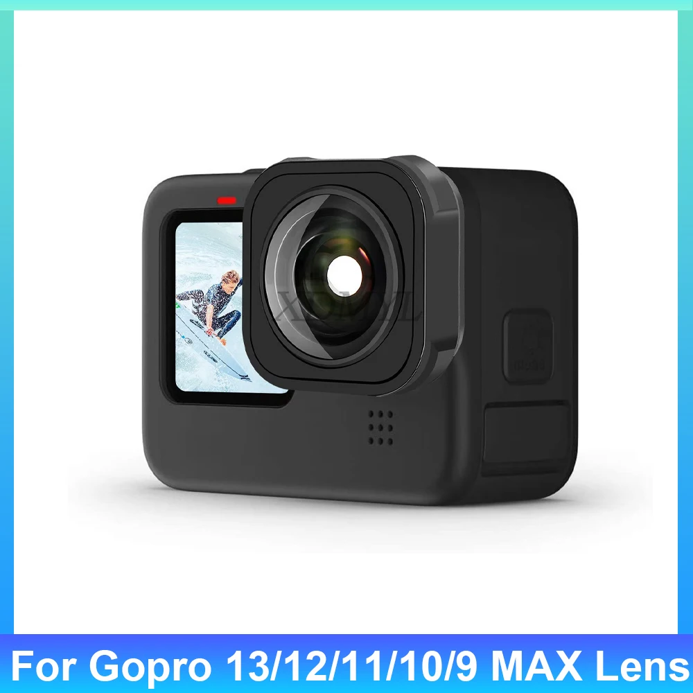 

Max Lens Mod Fov 155° Wide Angle Lens Filter For Gopro Hero 13 12 11 10 9 Black MAX Anti-Shaking Lens Camera Accessories