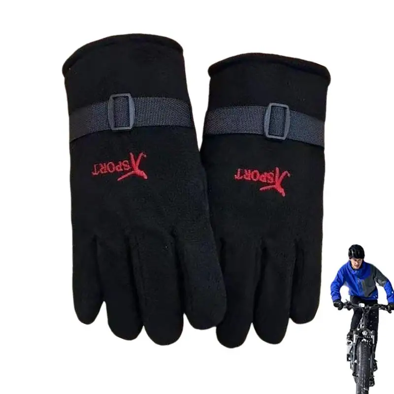 Warm Gloves Motorcycle Gloves Winter Waterproof Cycling Gloves With Screen Touching Non-slip Warm Full Fingers Mitten