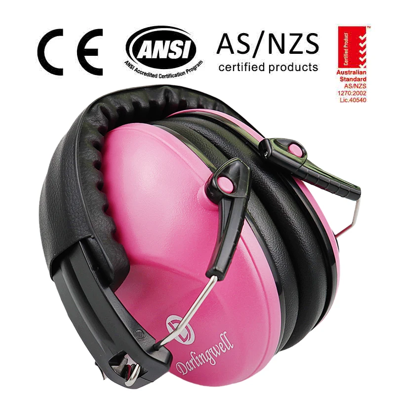 Darlingwell Shooting Ear Protection Earmuffs Cancelling Kids Ear Muffs for Noise Reduction Hearing Reading Sleeping Working