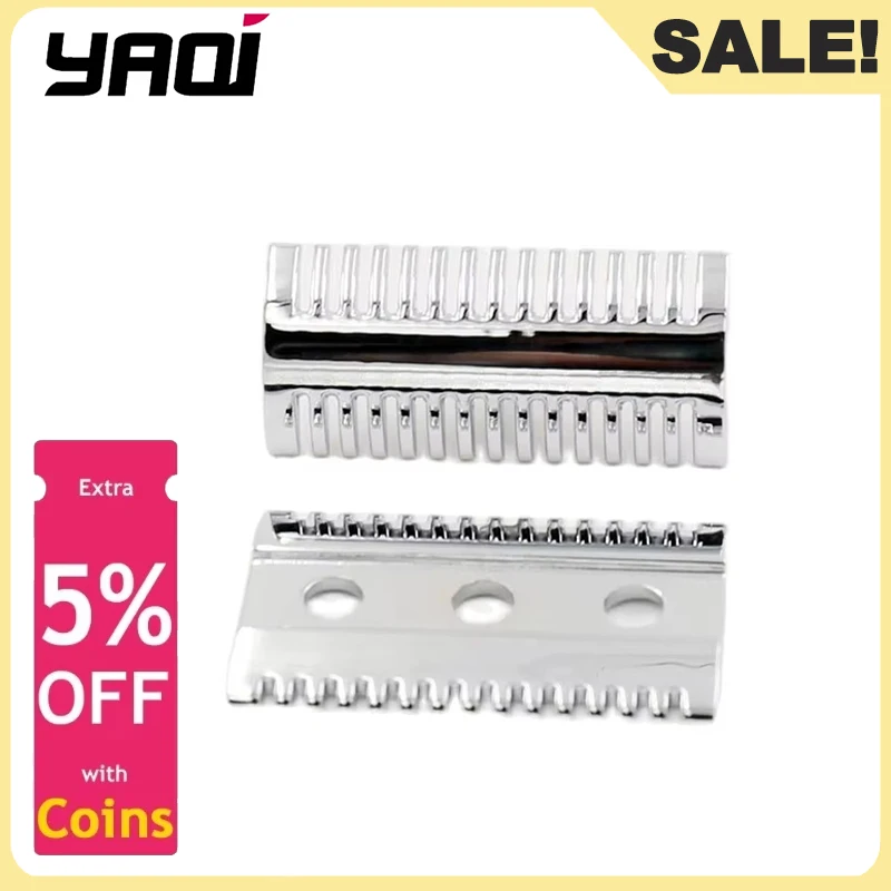 

Yaqi High Quality Durability Safety Razor Head For Mens Shaving Chrome Mellon Portable Minimalism 1Pcs Mature Male Shaving Tool
