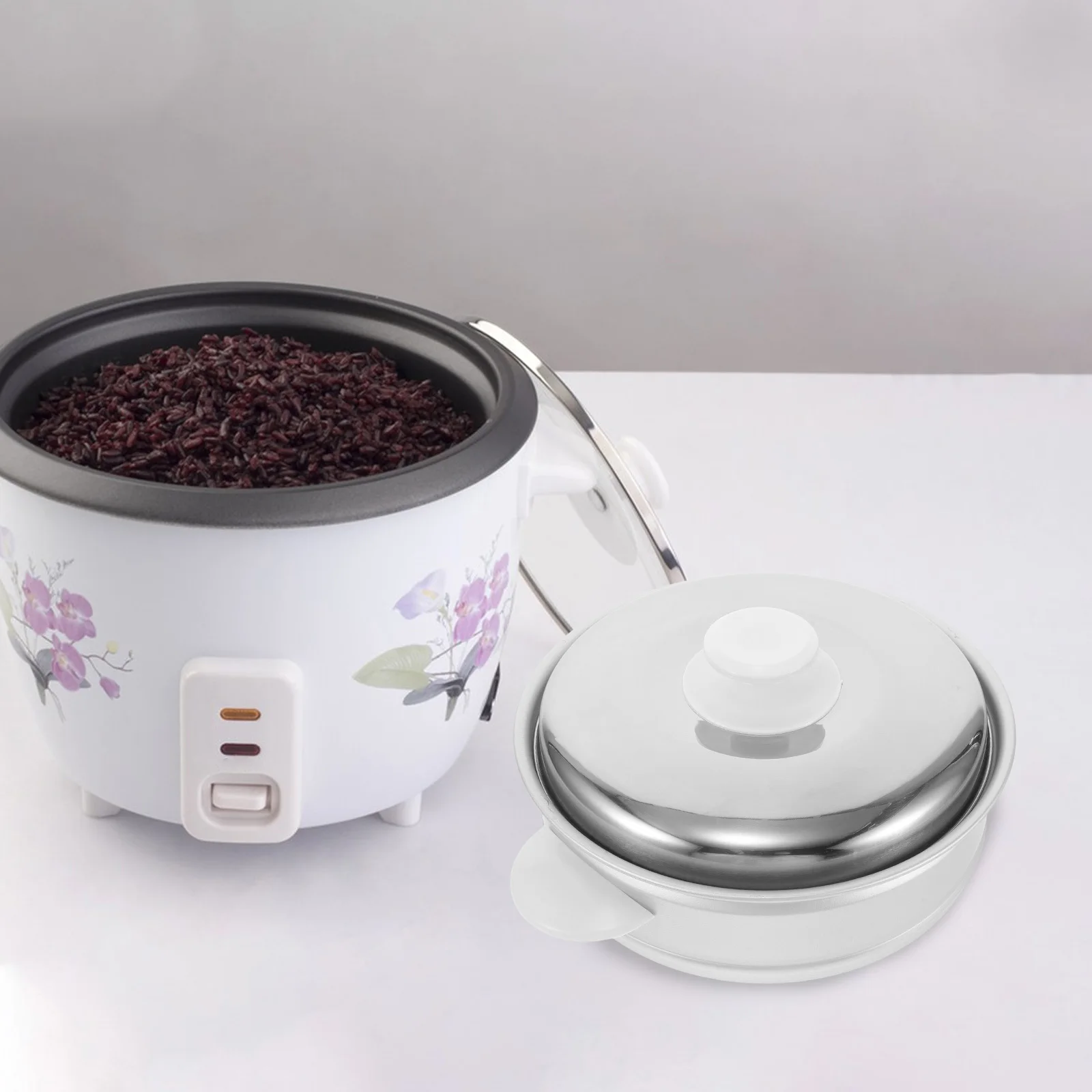

1Set Aluminum Alloy Steaming Basket Set Classic Rice Cooker Steamer for Home Kitchen Food Steamer Vegetable Seafood Dumpling
