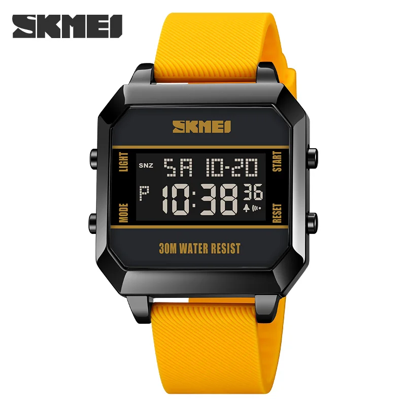 SKMEI 2Time LED Light Youthful Enthusiasm Waterproof Digital Sport Watches Men Date Alarm New Fashion Wristwatch reloj hombre