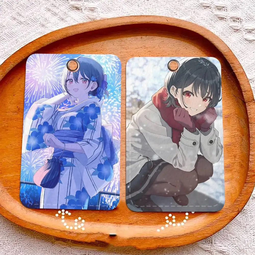 Cute Anime Character Umi Asanagi Manga Holder Suitable For Bank Card Subway Bus Card Wallet Card Case Badge Holder Keychain