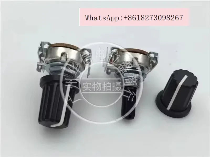 

OK QSC amplifier volume potentiometer RK161 horizontal single link potentiometer B252 B2.5K handle 20MMF 0 degree cap
