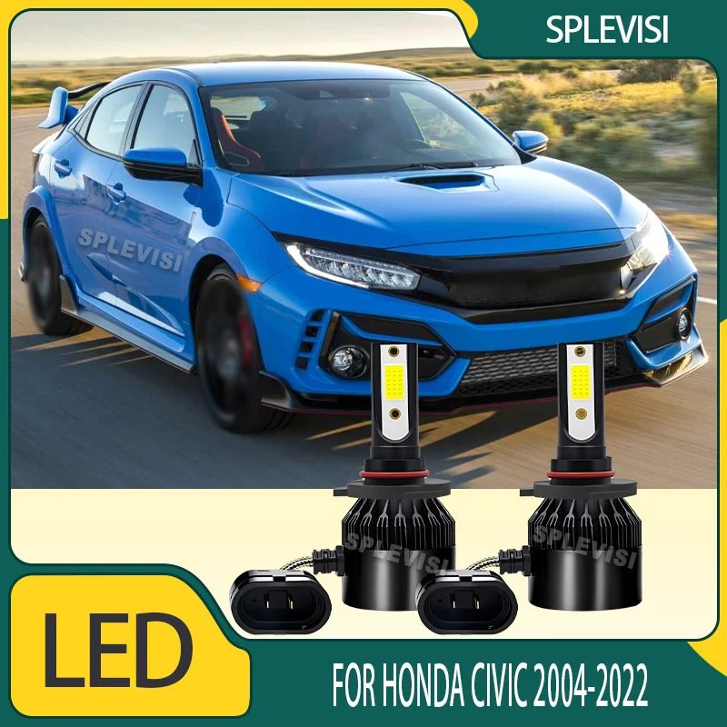 

LED Car Light Bulbs All Weather Universal Halogen Replace For Honda Civic 2004 2005 2006 2007 2008 2009 2010 2011 2012 2013-2022