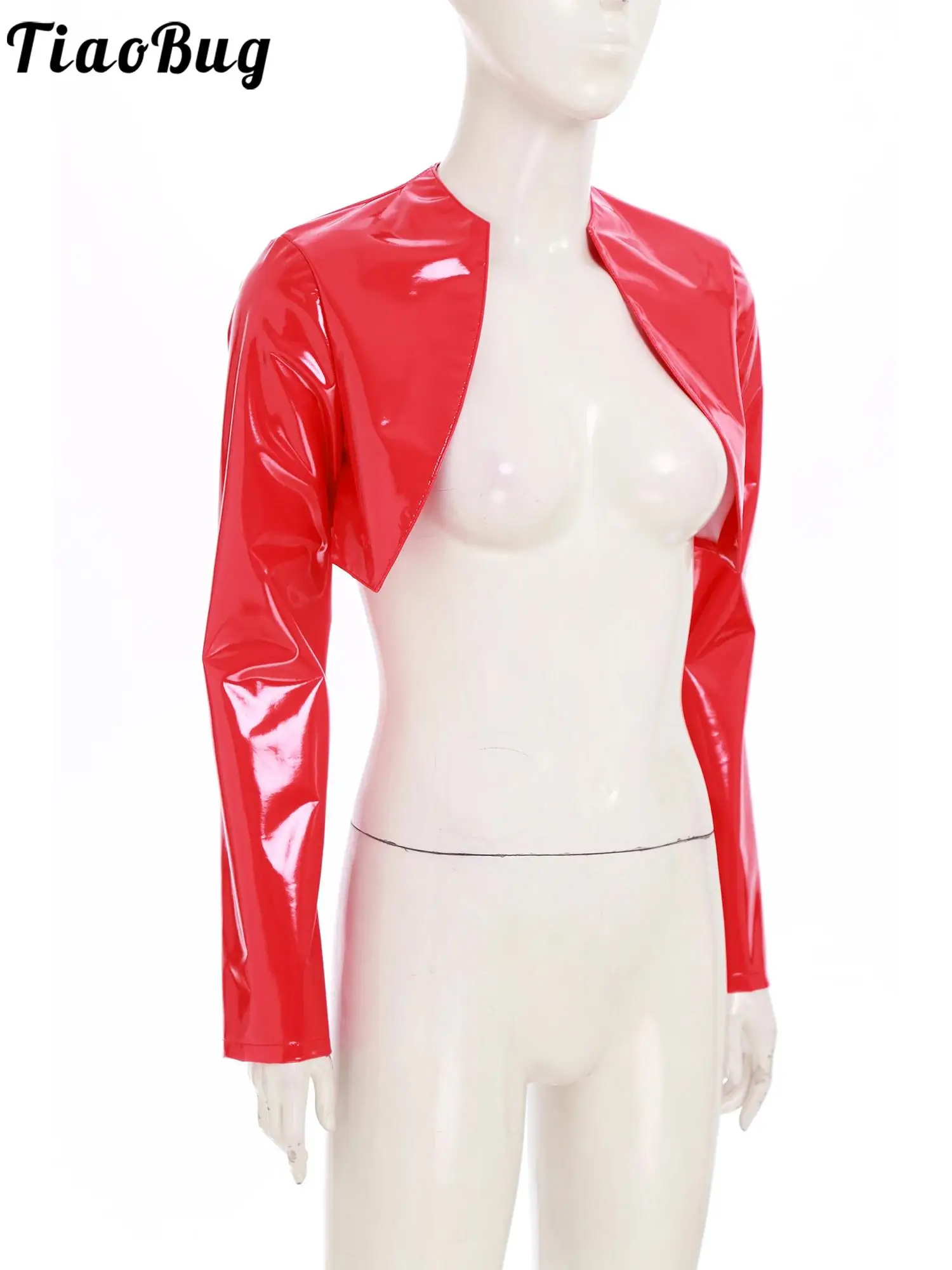 

Женская мода с мокрым эффектом, мини-куртка, пальто для вечеринок, клубов, мотоциклов, танцев, укороченные куртки для вождения, вечеринки, бара, пальто с высоким видом