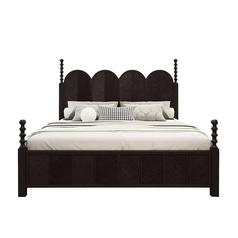 

Latest New Style Modern Solid Wood Beds Bed Room Set Furniture Beautiful Unique Design Wooden Beds for Bedroom