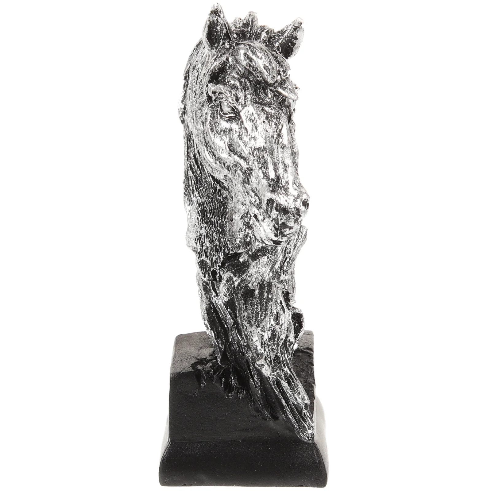 

Mini Horse Head Desk Ornament Resin Art Handmade Delicate Crafts Beautiful Table Decoration Perfect Gift for Home Office Display