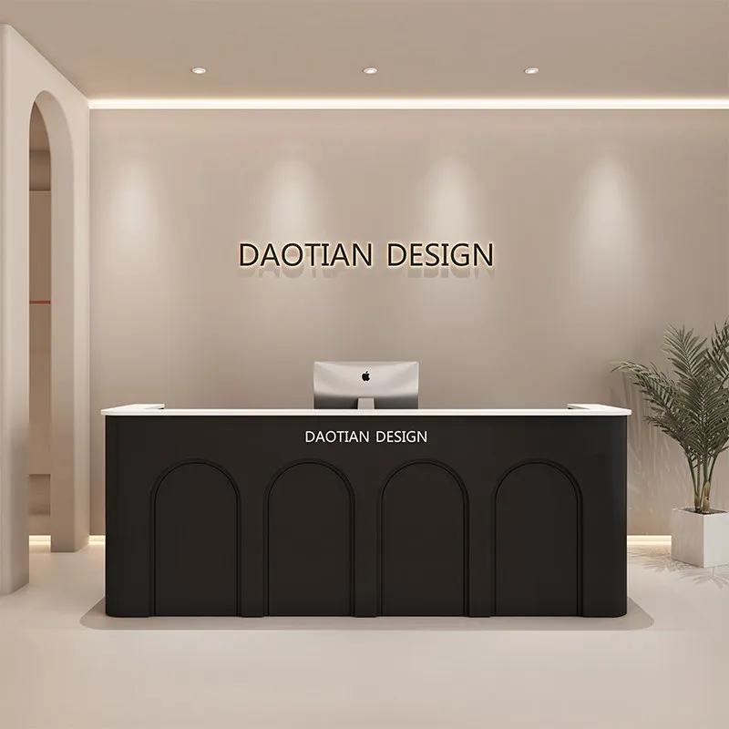 

120 160 180 200 220 240cm Clothing Store Retro Beauty Salon reception desk reception counter Customer center designer furniture