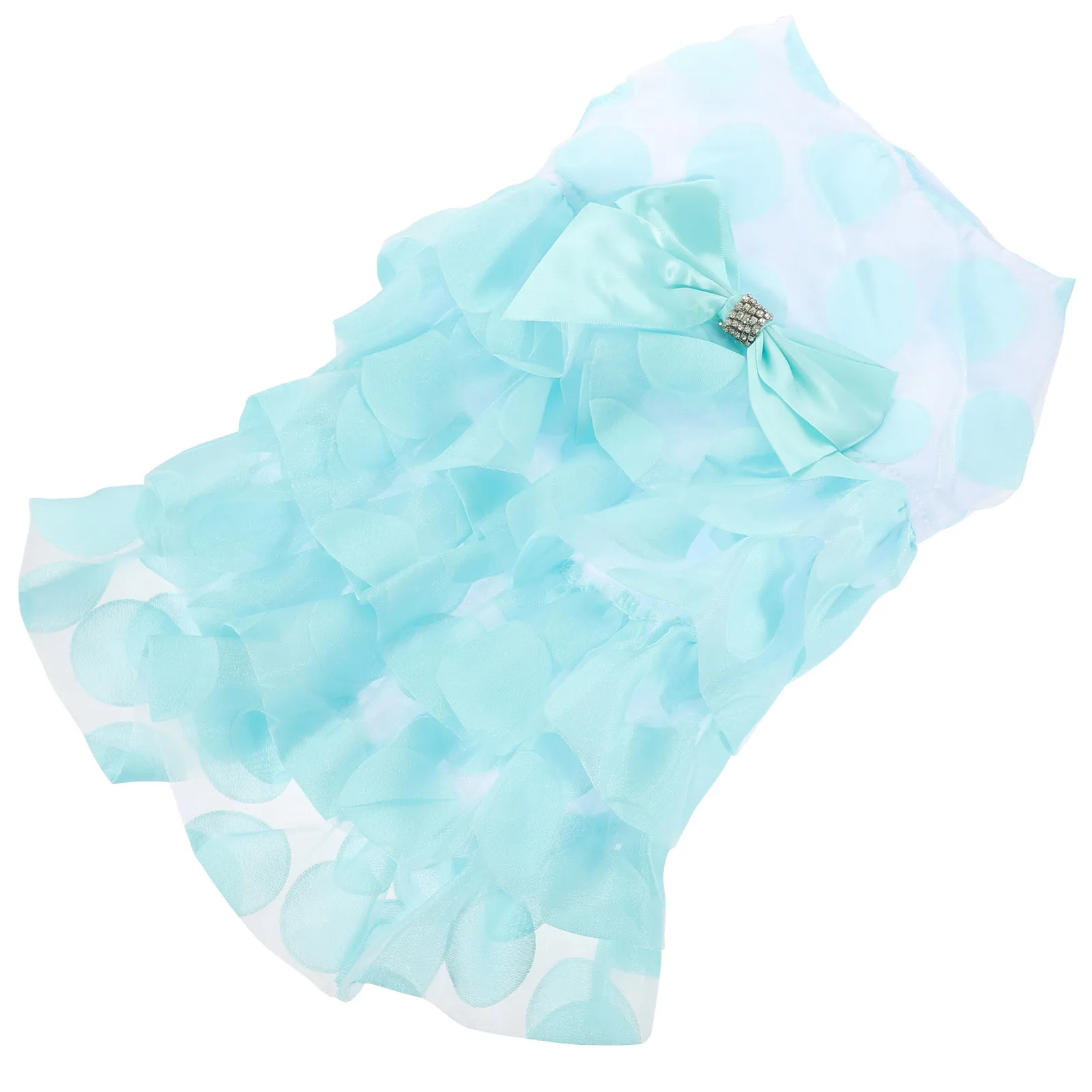 

Charming Multilayer Puppy Dog Dress Sweet Bowknot Tutu Pet Skirt Cozy Bright Fashionable Outfit For Walking Outdoor Princess