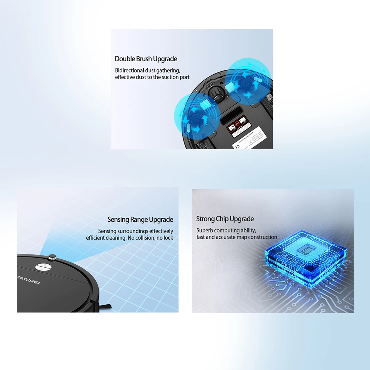 China Intelligent Mop Robot Vacuum Cleaner Prices with App Wifi Voice Control