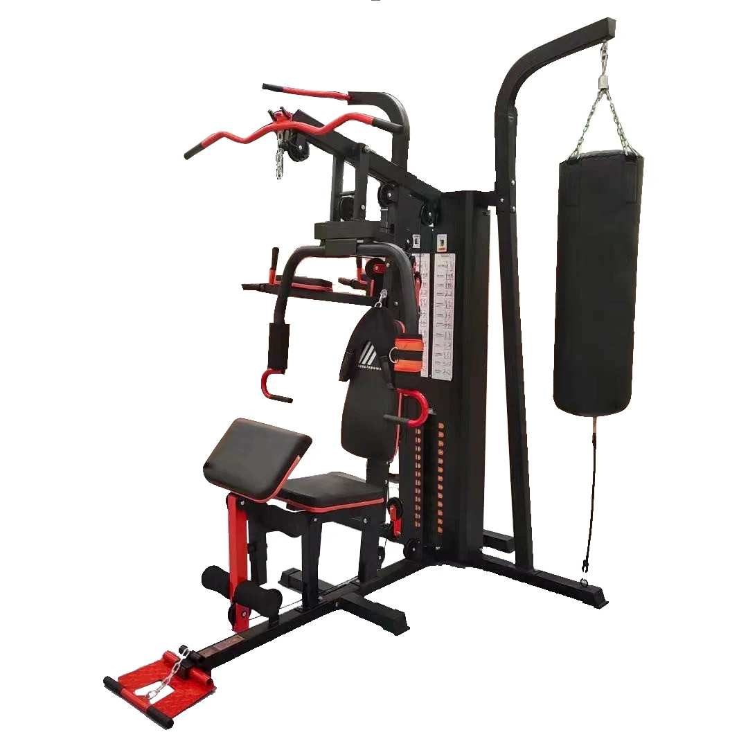 Home Gym Equipment Comercial Multi Function 3 Station gym with 75KG Weight Stack MultiFunctional Trainer Multi Function Station