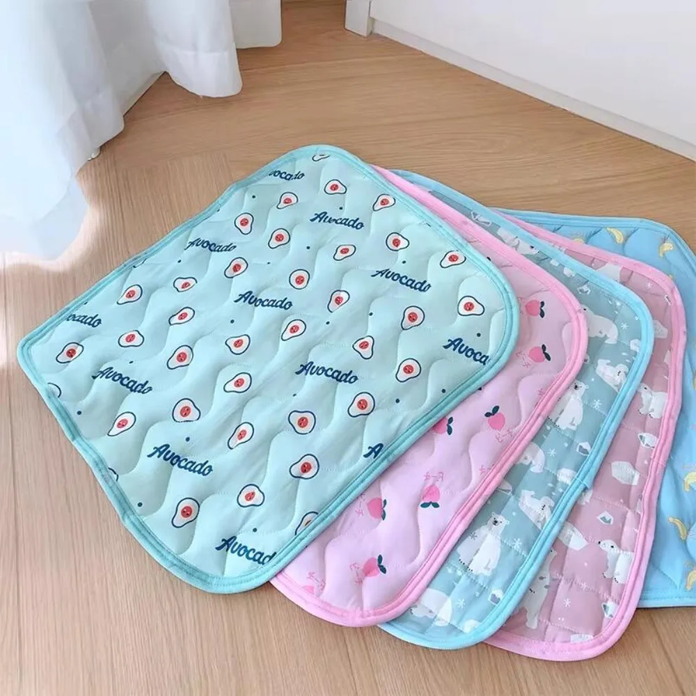

Pet Ice Silk Cooling Mat for Dogs Soft Teddy Puppy Bed Summer Sleeping Pad Comfortable Pet Supplies for Indoor Outdoor Use
