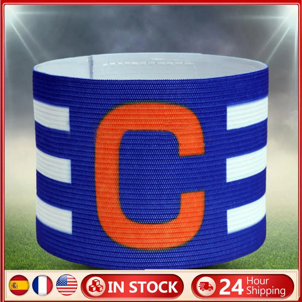 

Повязка на руку для соревнований Leader, дышащая бразильская капитанская повязка, прозрачная полосатая повязка со значком и сенсорной застежкой для футбольного капитана