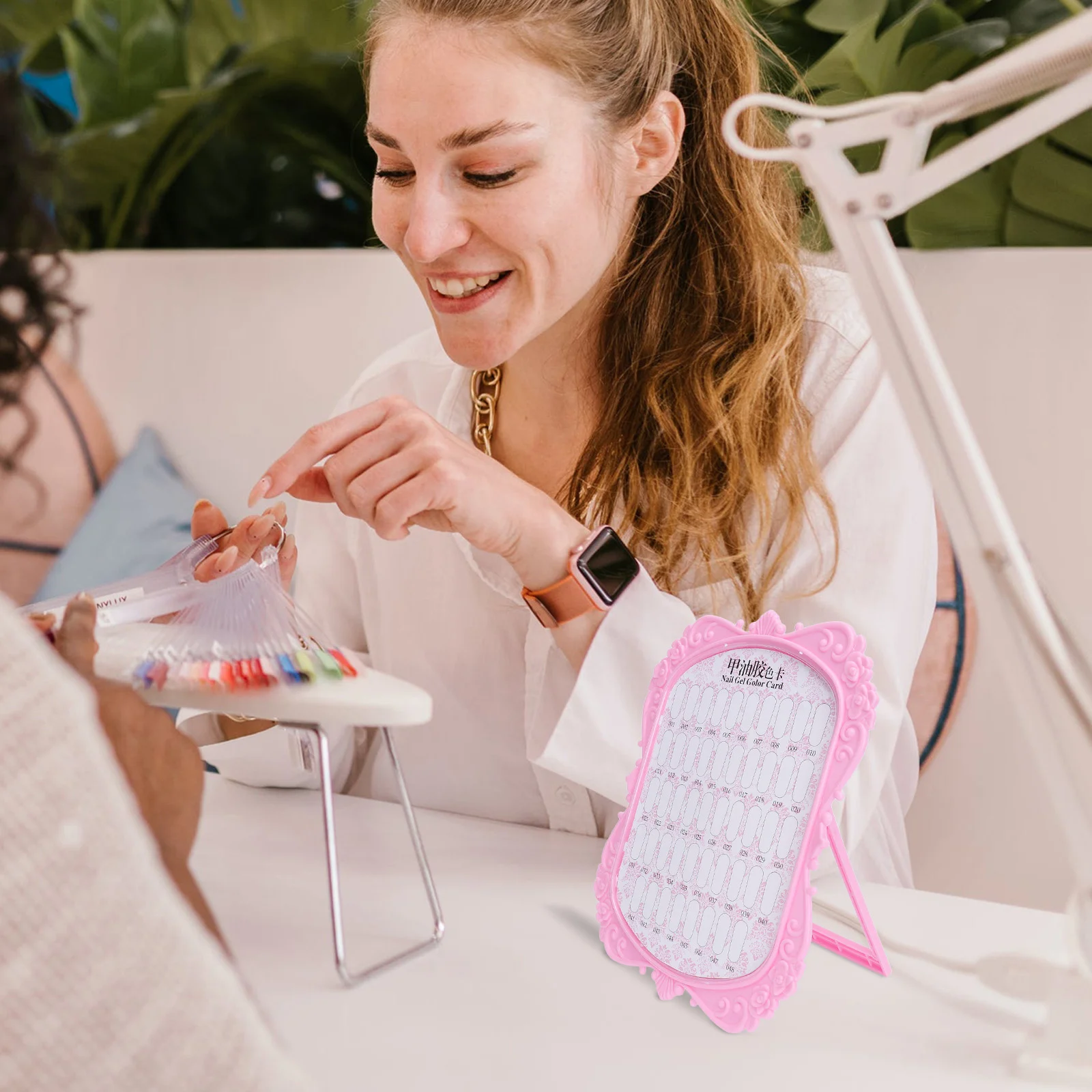 Tabellone per manicure europeo da 3 pezzi Materiale ABS durevole Strumento per unghie di pregevole fattura Tabellone per unghie finte Strumento per unghie