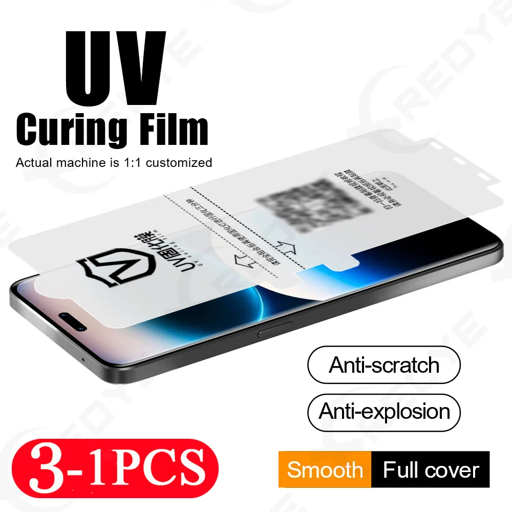 3/2/1 Pcs UV light curing film for Honor Magic 7 6 5 4 Pro ScreenProtector 300 200 Soft Full Cover Protective Film 100 90 80 Pro