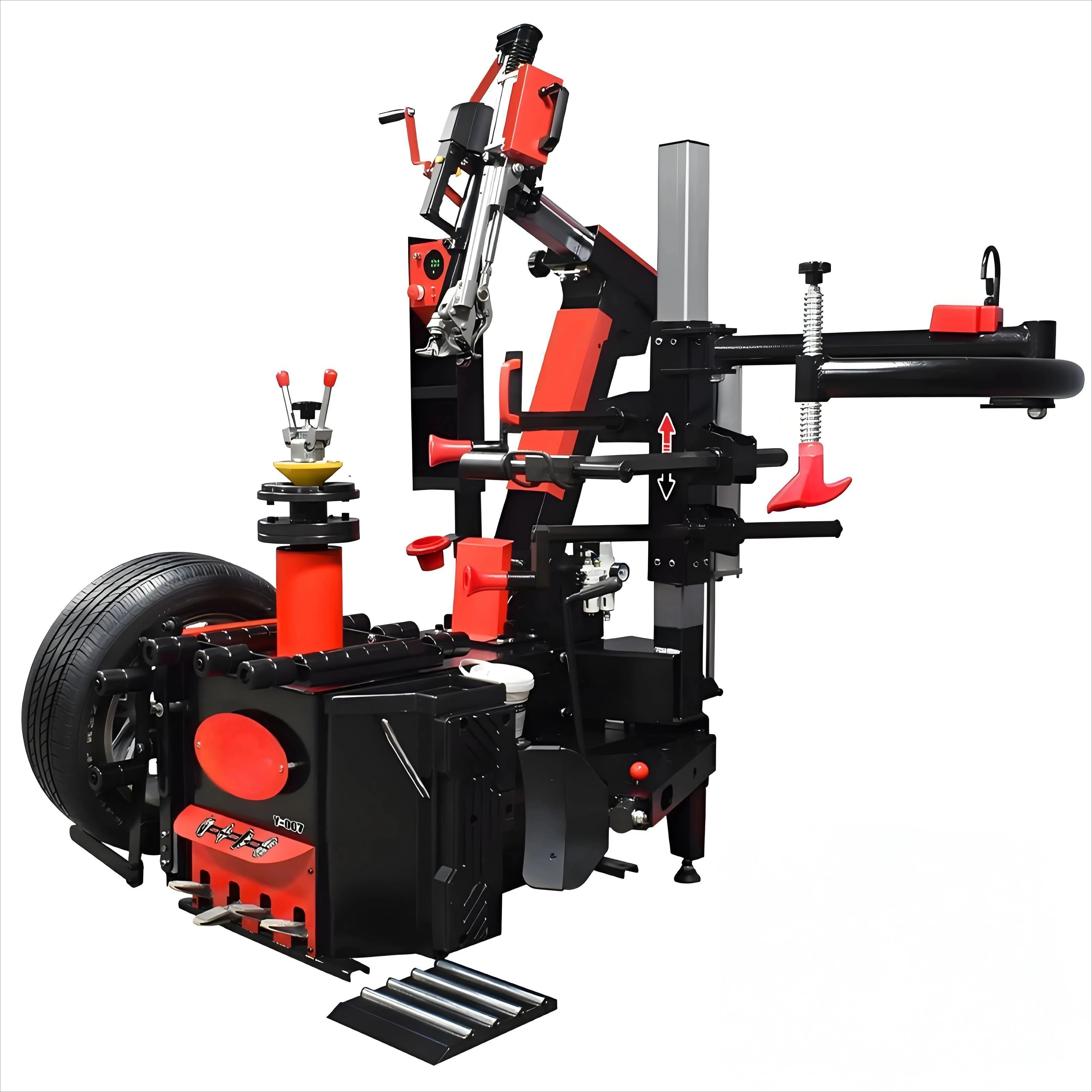28 Inch Luxury Auto Non Touch Tire Changer Machine Full Auto with Tire Lifter and Tire Picker No Pry Bar and No Disc Swing Arm