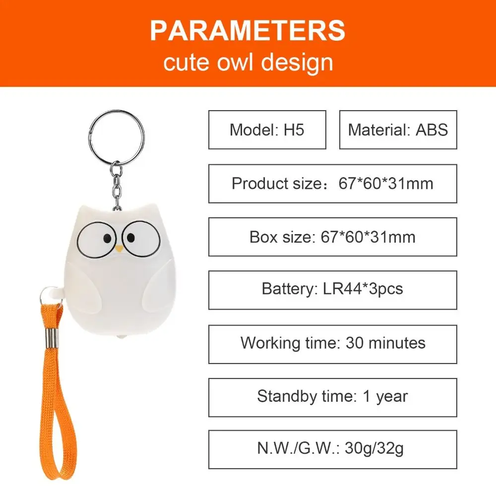 ミニ自己防衛アラームキーホルダー、攻撃防止、大音量130db、オオカミ対策、緊急事態、学生