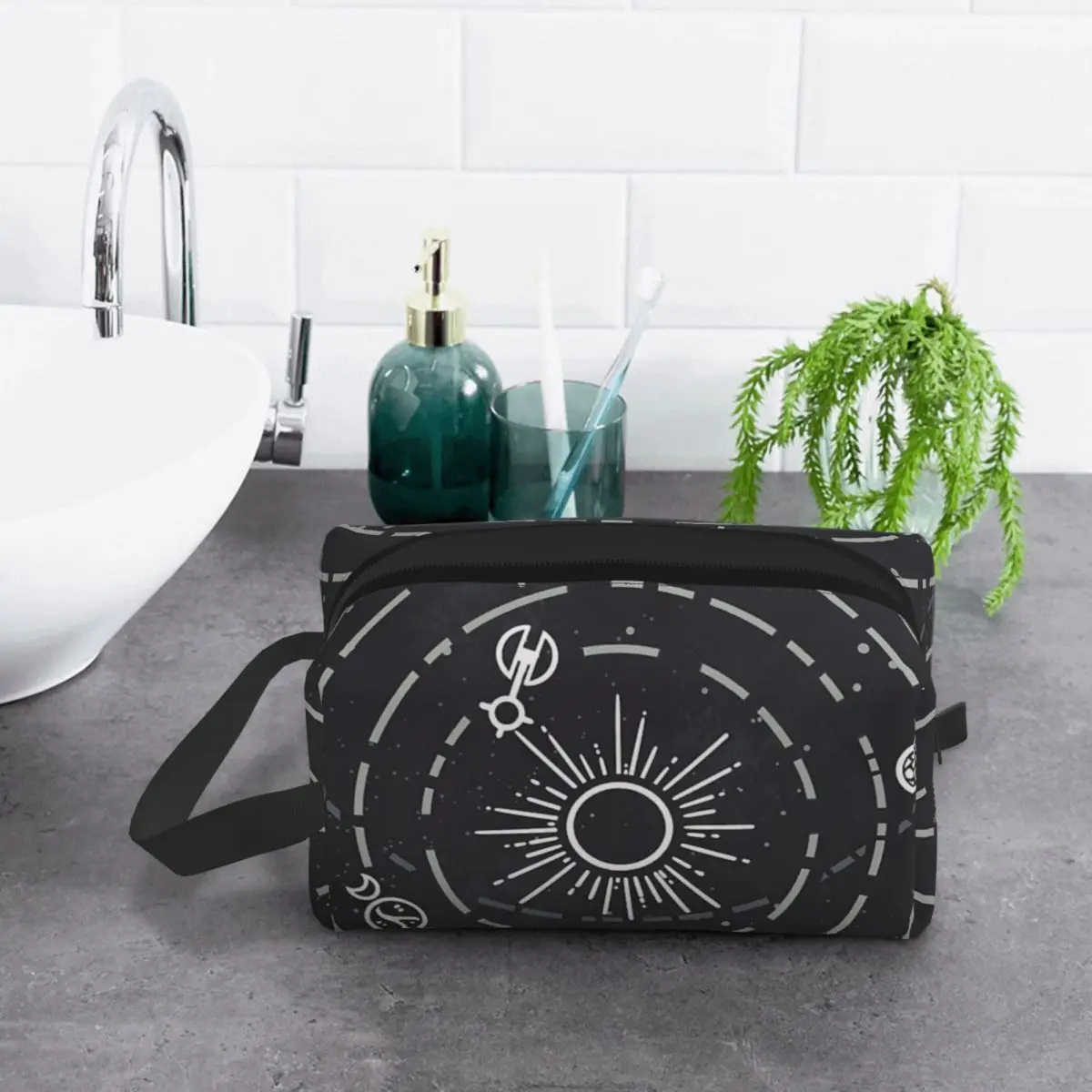 

Outer Wilds Solar System Makeup Bag Cosmetic Organizer Storage Dopp Kit Toiletry Cosmetic Bag Women Beauty Travel Pencil Case