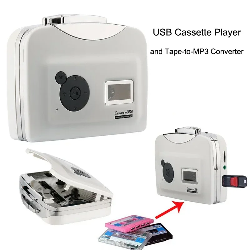 

EZCAP 230 USB Cassette Capture to MP3 Walkman Tape PC MP3 Music Audio Converter Recorder Player Save File to USB Flash EZCAP230
