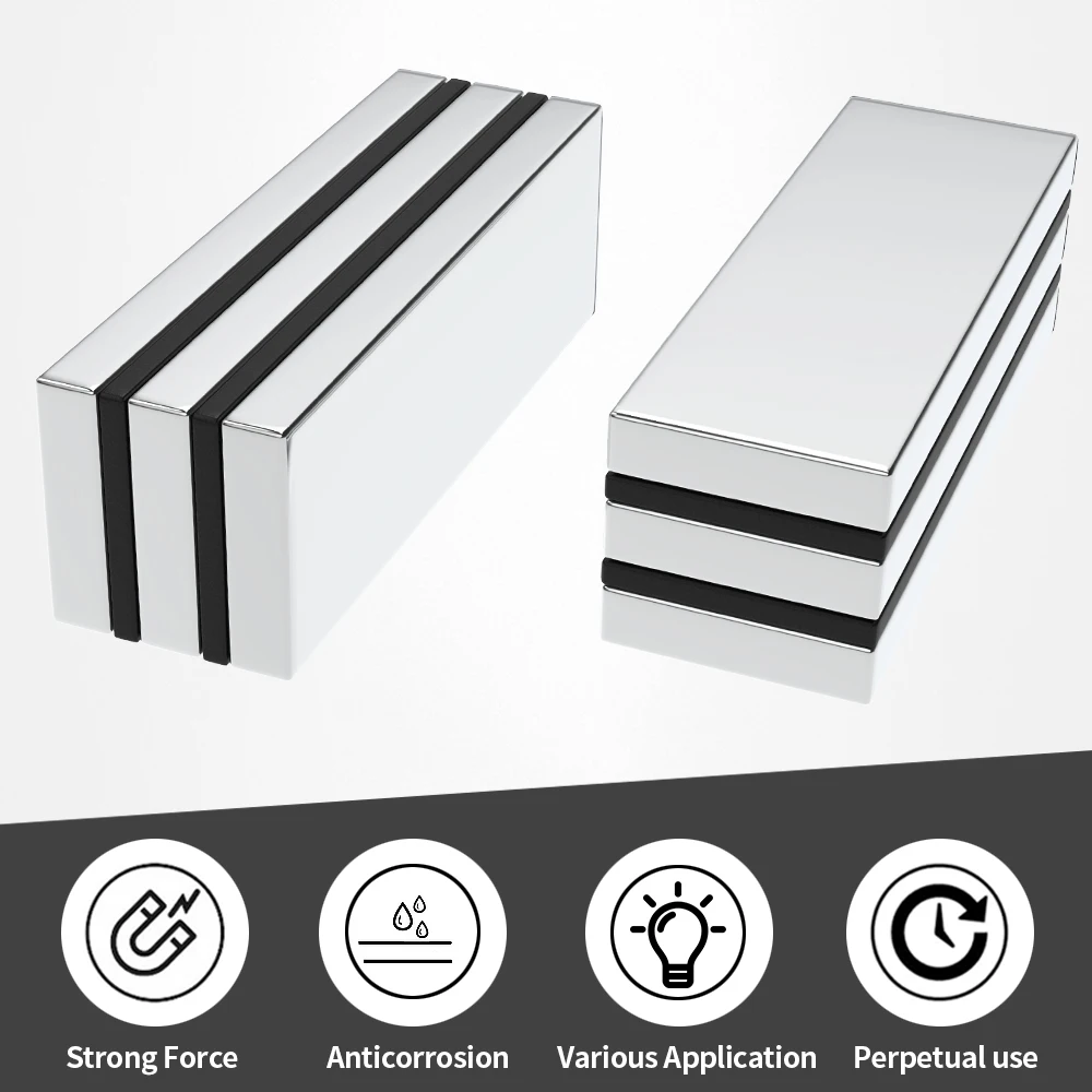 1 ~ 15 stuks blokmagneet 60 mm x 20 mm x 5 mm N35 NdFeB super krachtige neodymiummagneten sterke permanente magnetische imanes 60x20x5