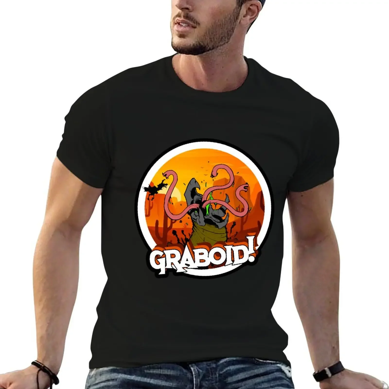 Graboid! T-Shirt customs design your own tops custom shirt mens big and tall t shirts